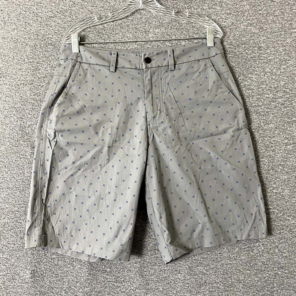 Lululemon Men’s Size 34 Gray / Blue Lightweight Cotton Summer Chino Shorts